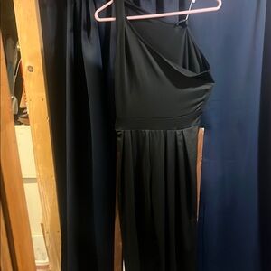 CBR Elegant Black One-Shoulder Jumpsuit